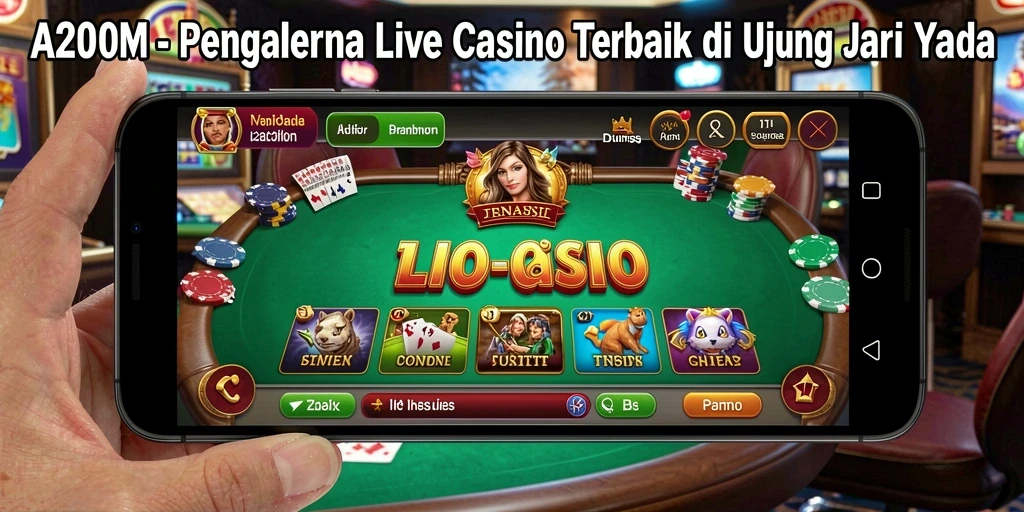 Tampilan gameplay A200M yang mengasyikkan di kasino virtual.