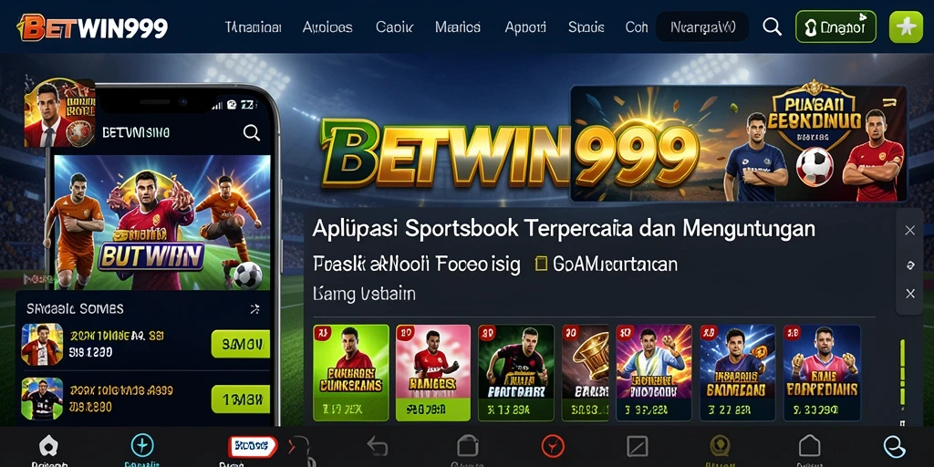 Tampilan antarmuka pengguna BETWIN999 saat melakukan taruhan olahraga.
