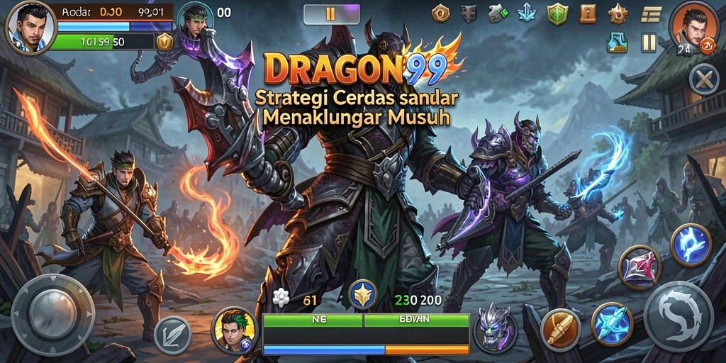 Screenshot DRAGON99 menampilkan momen epik dalam permainan strategi.