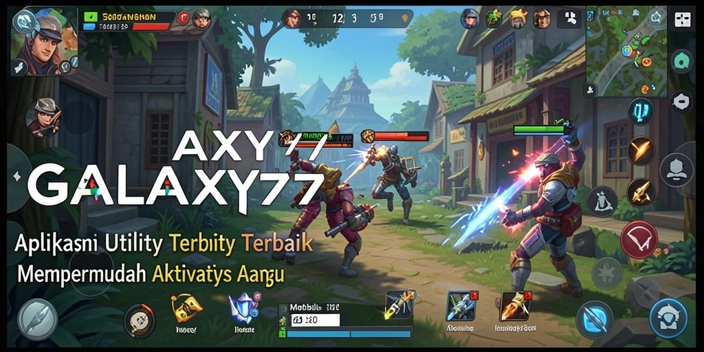 Tampilan utama GALAXY77 dengan antarmuka yang intuitif dan fitur lengkap.