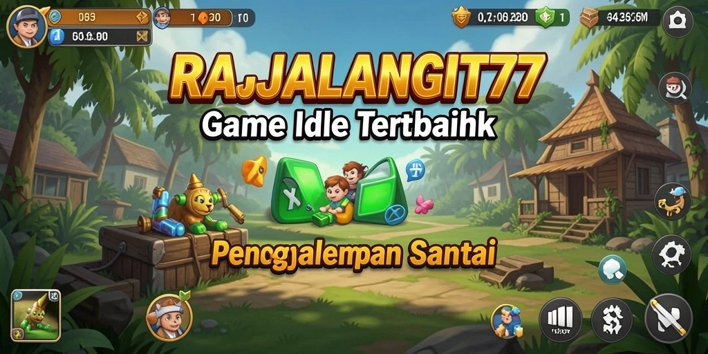 Tampilan gameplay RAJALANGIT77 yang menonjolkan elemen Idle yang menarik.