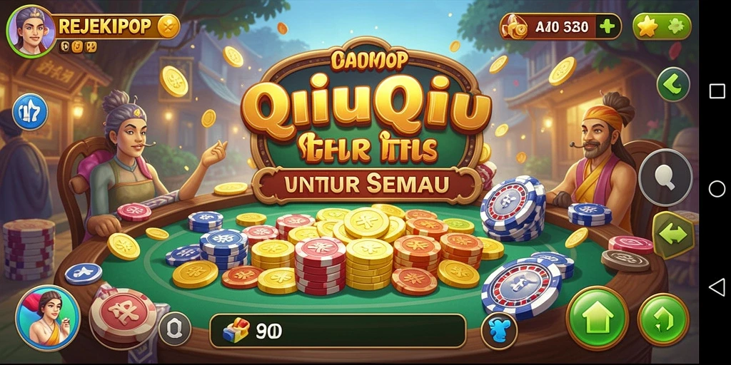 Screenshot gameplay QiuQiu di REJEKIPOP yang mengasyikkan.