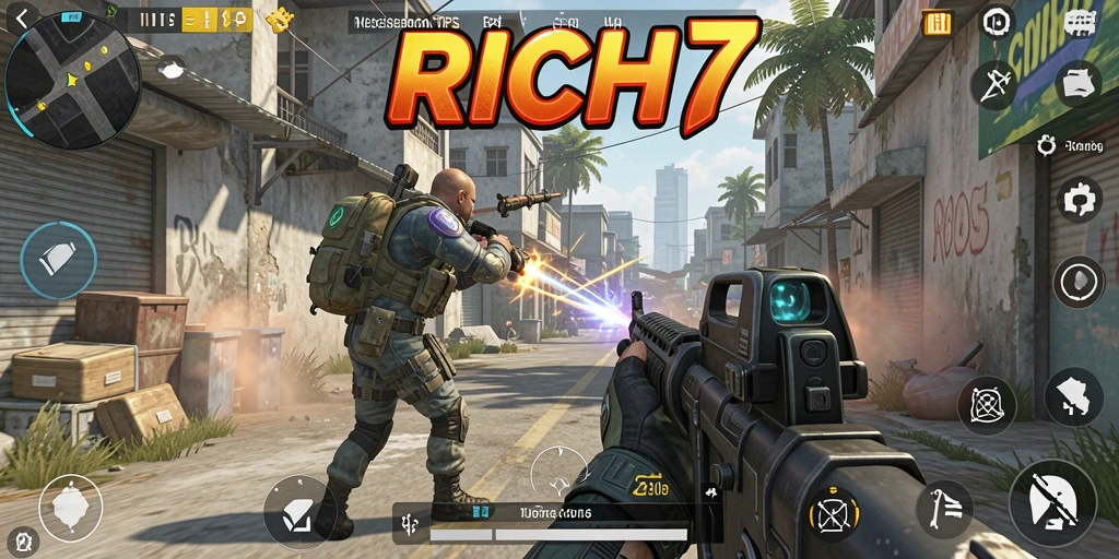 Screenshot RICH7 menampilkan aksi seru dalam pertempuran TPS.