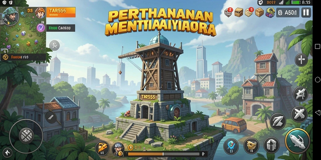 TAR555 menunjukkan aksi seru dalam gameplay Tower Defense.