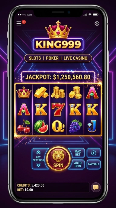 Demo aplikasi populer di king999 dengan navigasi yang mudah.